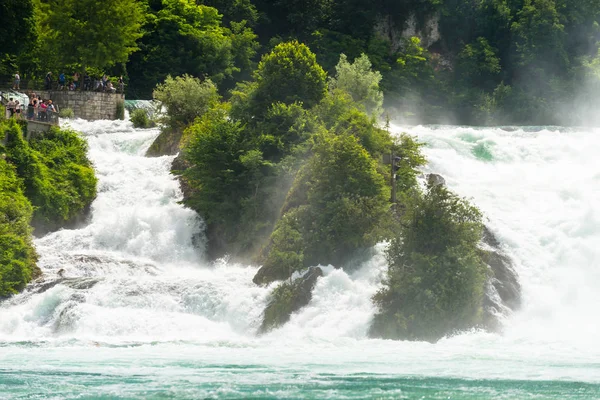 Neuhausen Rheinfall Switzerland July 2019 Waterfall River Rhine City Neuhausen — Stock Photo, Image