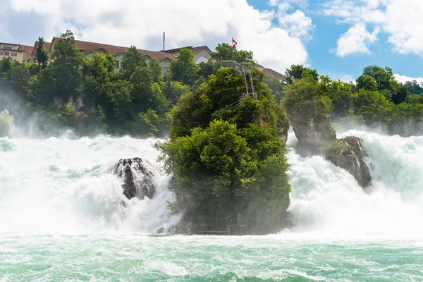 Nádherný Vodopád Řece Rýn Městě Neuhausen Rheinfall Severním Švýcarsku Rýnský — Stock fotografie