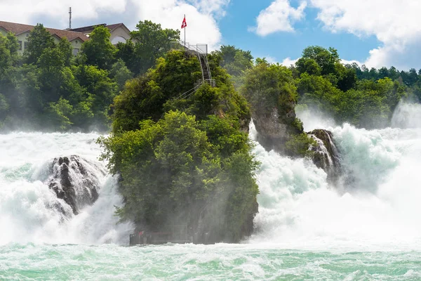 Nádherný Vodopád Řece Rýn Městě Neuhausen Rheinfall Severním Švýcarsku Rýnský — Stock fotografie