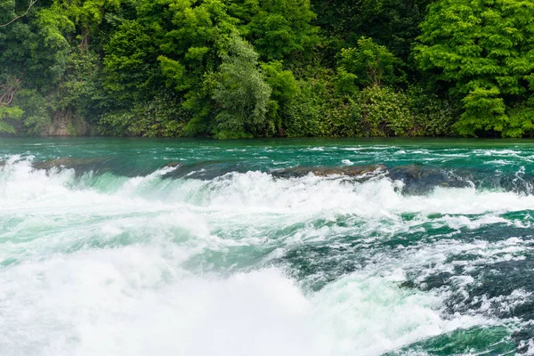 Kuzey İsviçre'de şehir Neuhausen Rheinfall ren nehri üzerinde güzel bir şelale. Ren Şelalesi Avrupa'nın en büyük şelalesidir..