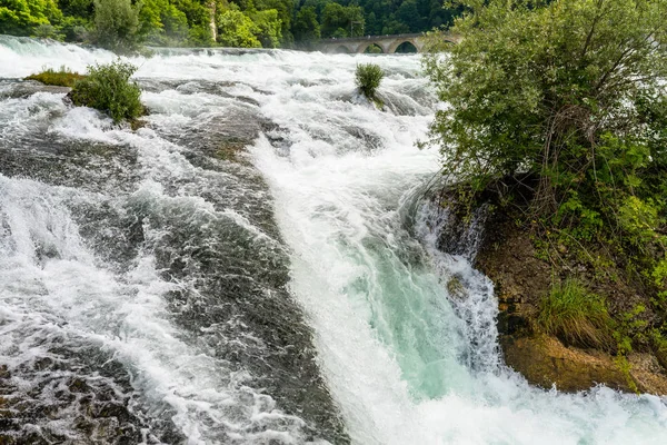 Kuzey İsviçre'de şehir Neuhausen Rheinfall ren nehri üzerinde güzel bir şelale. Ren Şelalesi Avrupa'nın en büyük şelalesidir..