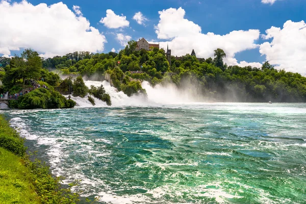 Neuhausen Rheinfall Švýcarsko Červenec 2019 Vodopád Řece Rýn Městě Neuhausen — Stock fotografie