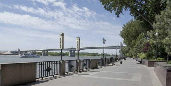 Rostov Don Russia June 2018 Embankment Don River Fishermen Fishing — Stock Photo, Image