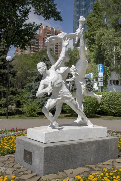 Rostov on Don, Rusya Federasyonu - Haziran 16,2018: heykel kompozisyon 