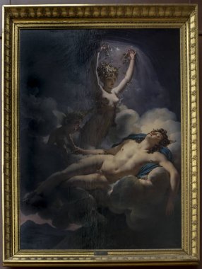  Paris; Fransa-Mayıs 03; 2017: baron Pierre-Narcisse Guerin.The Aurora ve Cephale.1810. Louvre