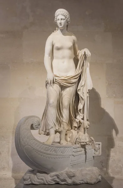 Paris Frankrike Maj 2017 Thetis Roman Marmor 100 Talet Louvren — Stockfoto