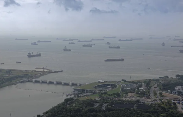 Singapore Singapore Augustus 2018 Uitzicht Marina Barrage Van Het Observatie — Stockfoto