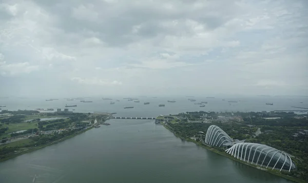 Singapur Singapur Sierpień 2018 Widok Zatokę Marina — Zdjęcie stockowe