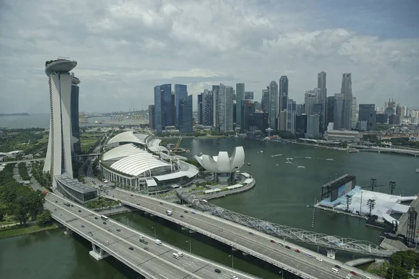 Singapour Singapour Août 2018 Vue Hôtel Marina Bay Sands Depuis — Photo