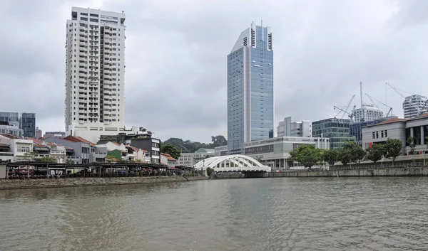 Singapour Singapour Août 2018 Vue Pont Elgin Sur Fleuve Singapour — Photo