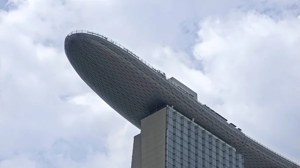 Сингапур Сингапур Августа 2018 Года View Marina Bay Sands Hotel — стоковое фото