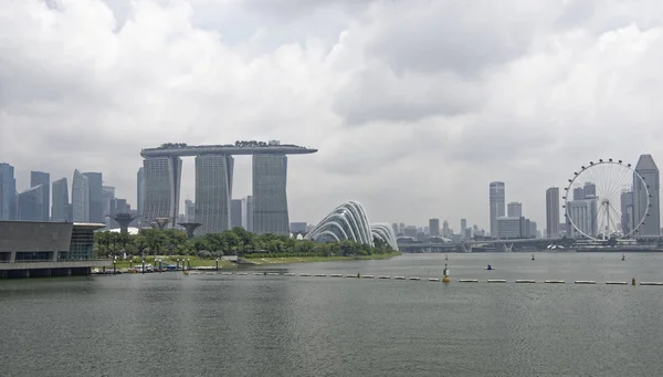 Singapour Singapour Août 2018 Vue Hôtel Marina Bay Sands Depuis — Photo