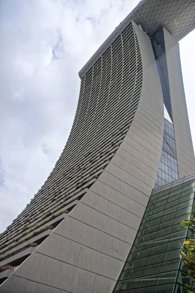 Singapore Singapore August 2018 Udsigt Marina Bay Sands Hotel Fra - Stock-foto