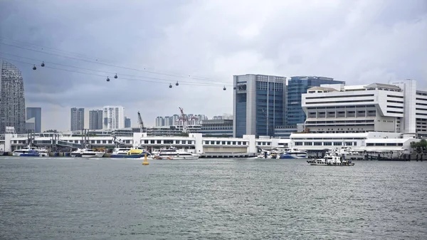 Singapour Singapour Août 2018 Vue Sur Détroit Singapour Depuis Porte — Photo