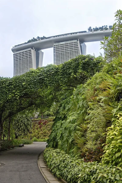 Сингапур Сингапур Августа 2018 Года Сады Бай Вид Роскошный Отель — стоковое фото