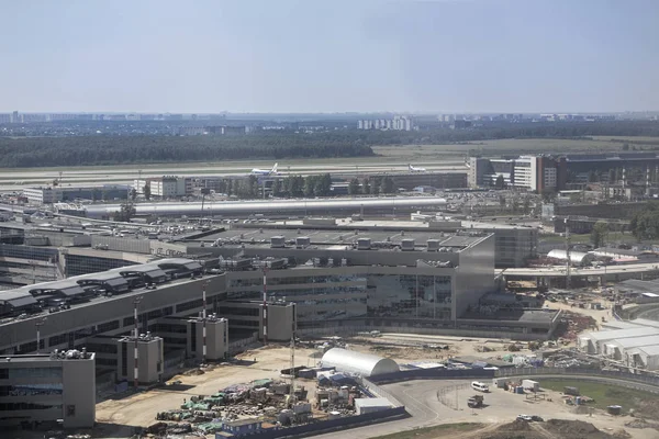 モスクワ ロシア 2018 ドモジェドヴォ国際空港 空港の航空機からのビュー — ストック写真
