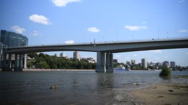 Rostov-on-Don, Rusya - 11 Ağustos 2019 : Gemi Don nehri boyunca gidiyor