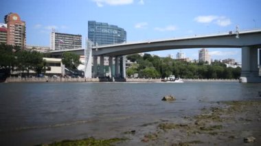 Rostov-on-Don, Rusya - 11 Ağustos 2019 : Gemi Don nehri boyunca gidiyor