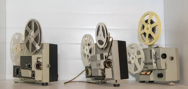 8- mm movie projectors from the late 20th century — Stock Photo, Image