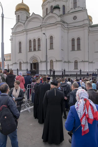 Az orosz ortodox egyház vezetője felszentelte a Rosztovot. — Stock Fotó
