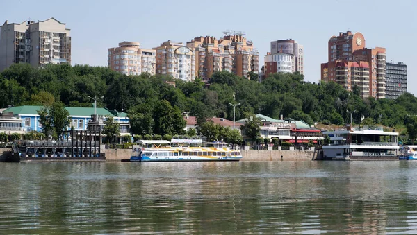 Rostov Don Rússia Julho 2020 Navios Rio Don Vista Margem — Fotografia de Stock