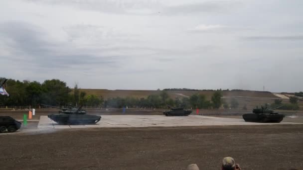 Rostow Don Russland August 2020 Herrliche Show Der Genannte Panzerwalzer — Stockvideo