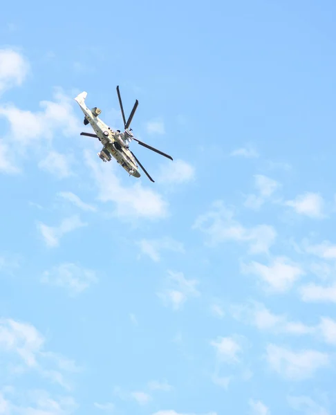 Rostov Don Rusia Agosto 2020 Helicóptero Campo Entrenamiento Militar — Foto de Stock