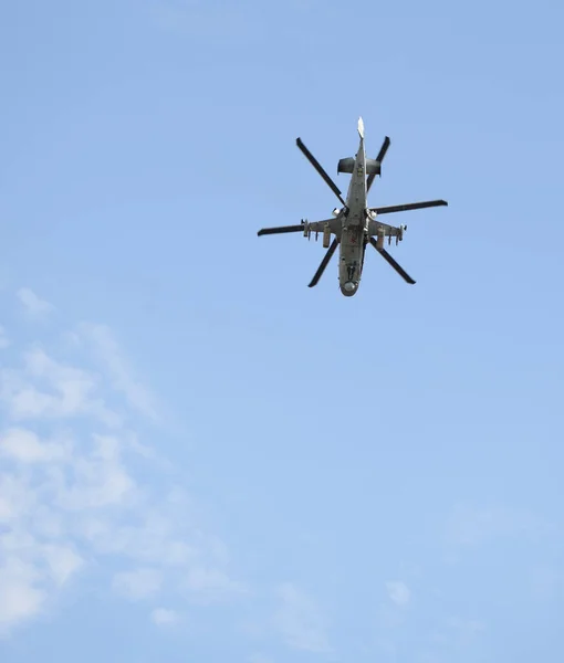 Rostov Don Rusia Agosto 2020 Helicóptero Campo Entrenamiento Militar — Foto de Stock