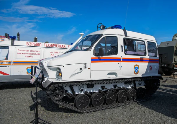 Rostov Don Rosja Sierpnia 2020 Śnieg Pojazd Bagienny Gaz 3409 — Zdjęcie stockowe