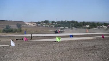  Rostov-on-Don, Rusya - 28 Ağustos 2020: Modern askeri teknolojide askeri personel eğitimdir 