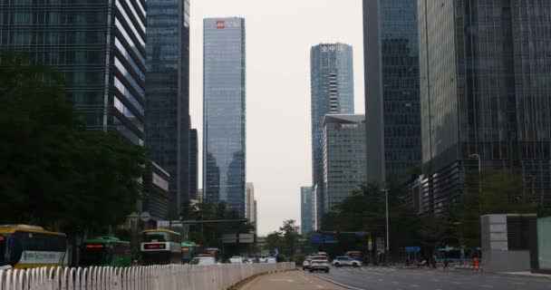 Shenzhen miasto China upływ czasu — Wideo stockowe