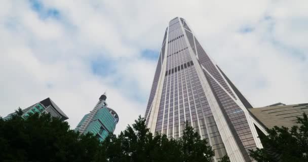 Wolkenkrabber in Shenzhen stad China timelapse — Stockvideo
