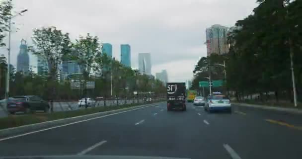 Tráfego em Shenzhen time lapse — Vídeo de Stock