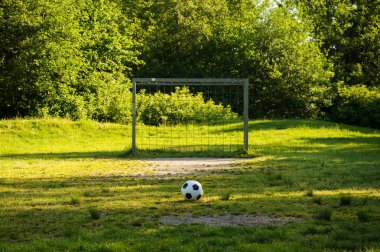 Klasik futbol topu ceza spot, futbol zeminde