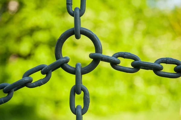 futbol gol yeşil doğa, sokak futbol gol ile yaz aylarında zincirlerle