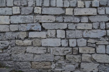 Doku. Duvar. Antik duvar parçası. Yatay