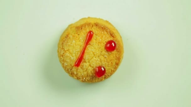 Cookies Avec Une Muselière Drôle Peinte Par Une Muselière — Video