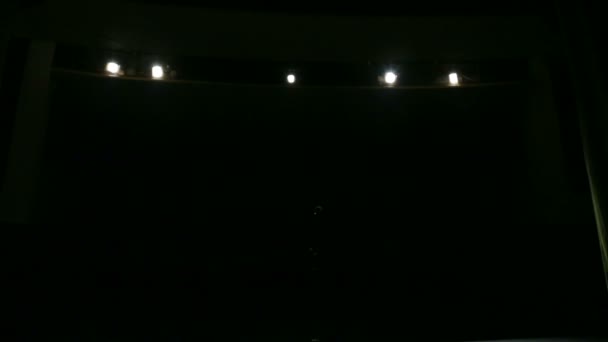 Iluminação Auditório Para Concerto — Vídeo de Stock