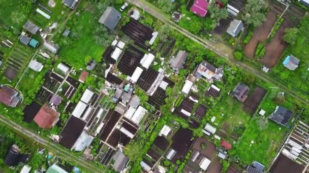 Aldeia de férias área rural em uma região ecológica de área verde — Vídeo de Stock