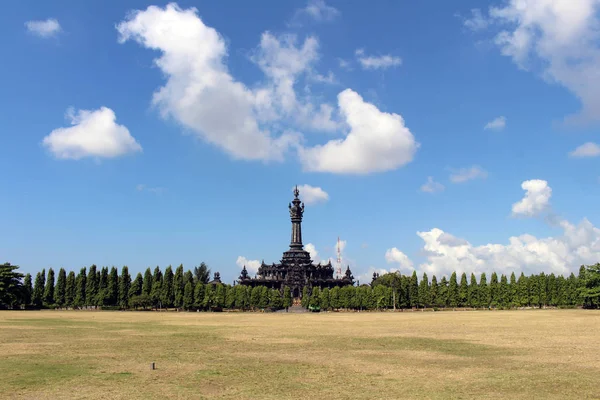 Anıt Bajra Sandhi Renon Endonezya Bali Dili Insanlar Tarih Boyunca — Stok fotoğraf