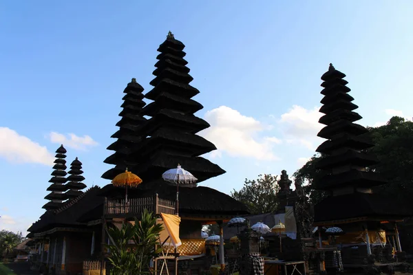 Runt Pura Ayun Templet Och Trädgård Komplex Lugn Och Fridfull — Stockfoto