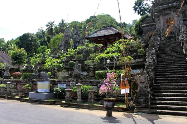 Runt Vackraste Balinesisk Hinduiska Tempel Pura Kehen Rik Sniderier Tagit — Stockfoto