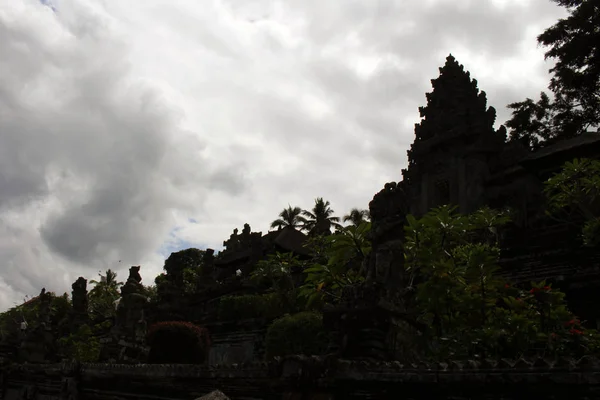 Güzel Balinese Hindu Tapınakları Pura Kehen Civarında Biri Oymalar Zengin — Stok fotoğraf