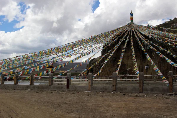 Autour Yarchen Gar Yaqen Orgyan Temple Amdo Tibet Chine Prise — Photo