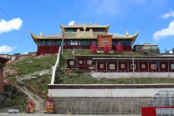 Den Yarchen Gar Yaqen Orgyan Tempel Amdo Tibet China Aufgenommen — Stockfoto