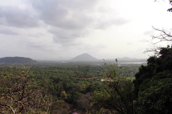 Colinas Cordilheira Caminho Caverna Dambulla Tomado Sri Lanka Agosto 2018 — Fotografia de Stock