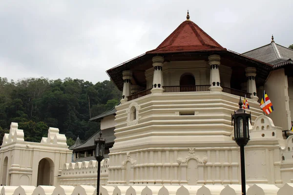 Arquitectura Del Templo Del Diente Sagrado Kandy Tomado Sri Lanka — Foto de Stock