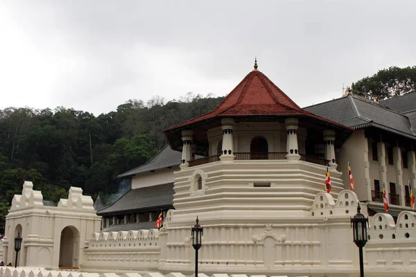 Arquitectura Del Templo Del Diente Sagrado Kandy Tomado Sri Lanka — Foto de Stock