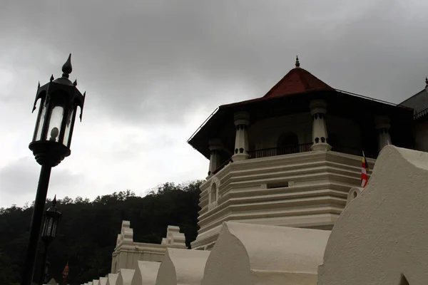 Arquitectura Del Templo Del Diente Sagrado Kandy Tomado Sri Lanka — Foto de Stock