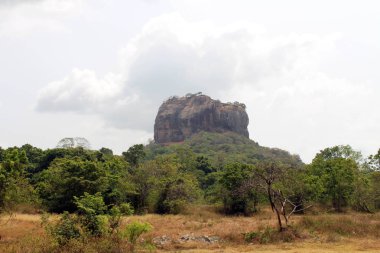 Güçlü Sigiriya - Lion Rock girişinden görüldüğü gibi -. Sri Lanka'da Ağustos 2018 alınan.
